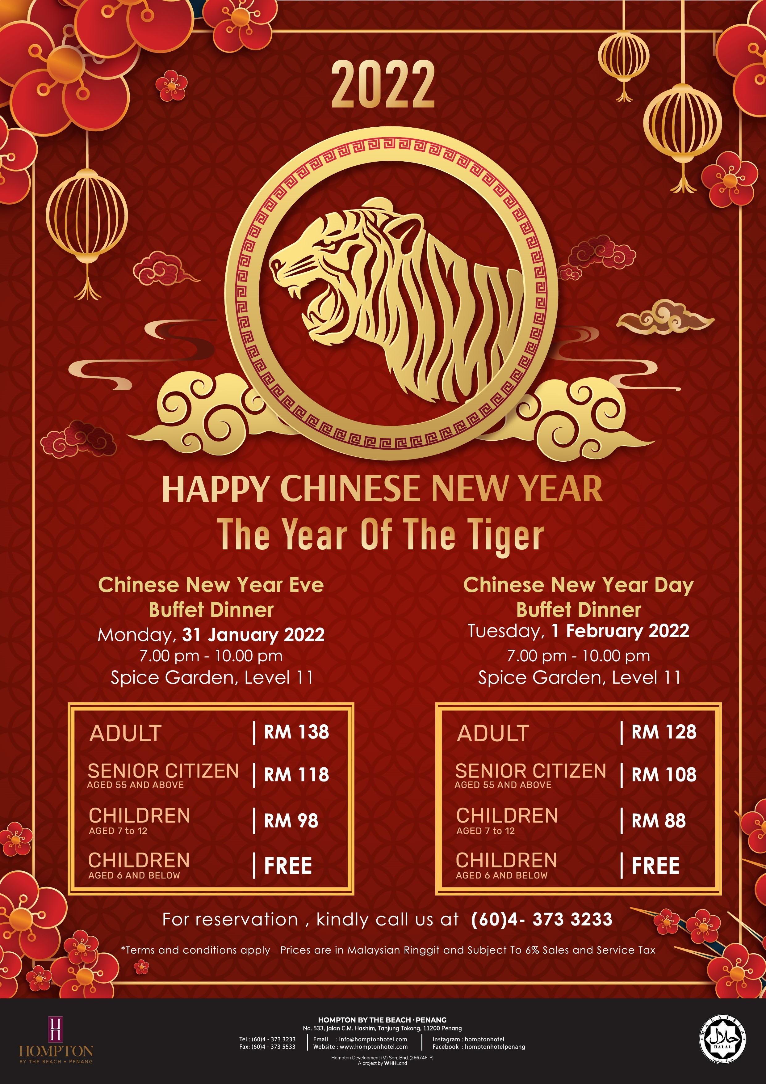 Happy Chinese New Year - Hompton By The Beach Penang