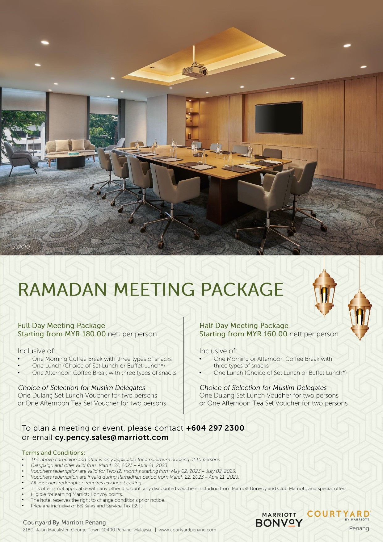 Ramadan Meeting Package by Courtyard by Marriott Penang