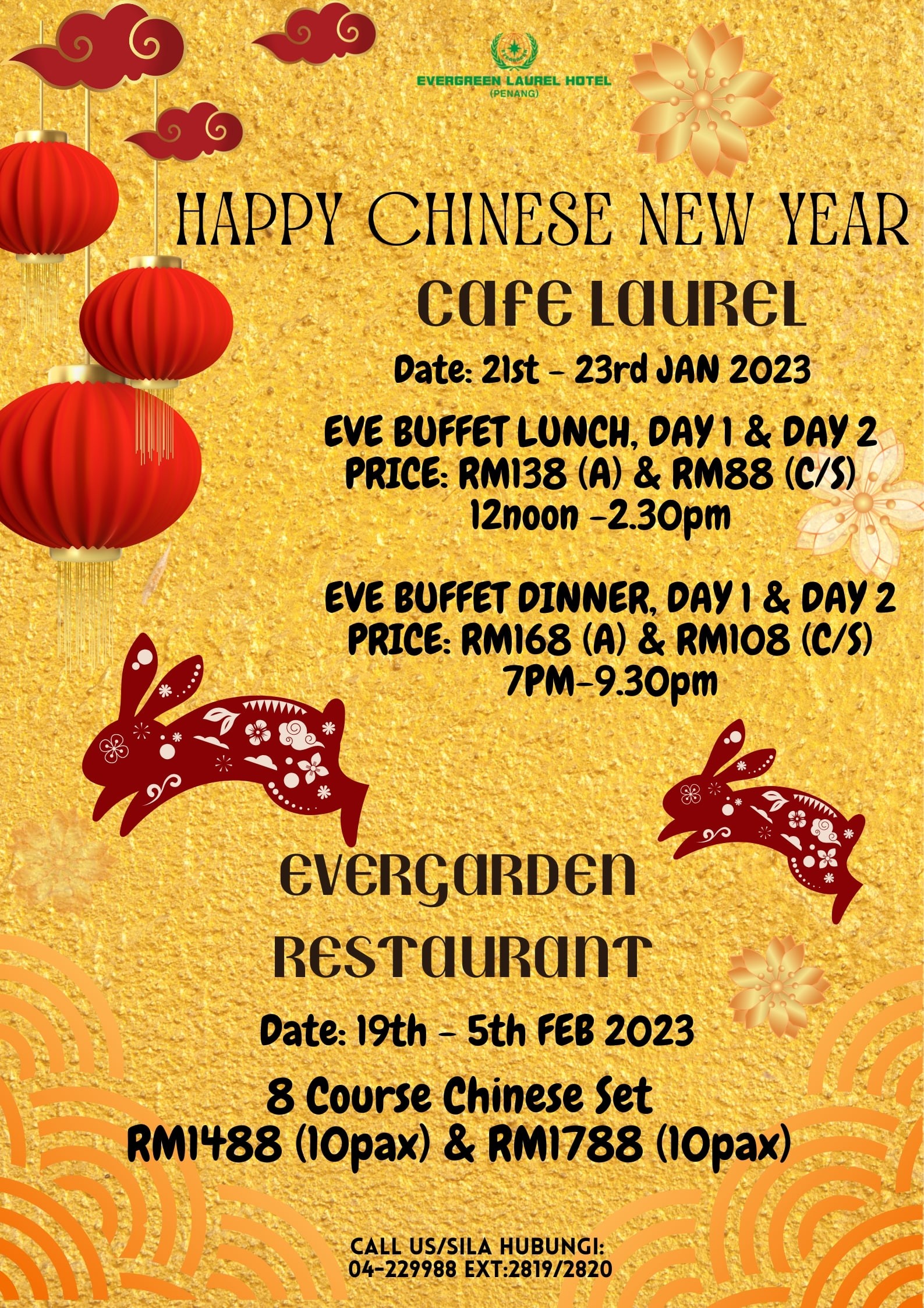Chinese New Year Promotion by Evergreen Laurel Hotel
