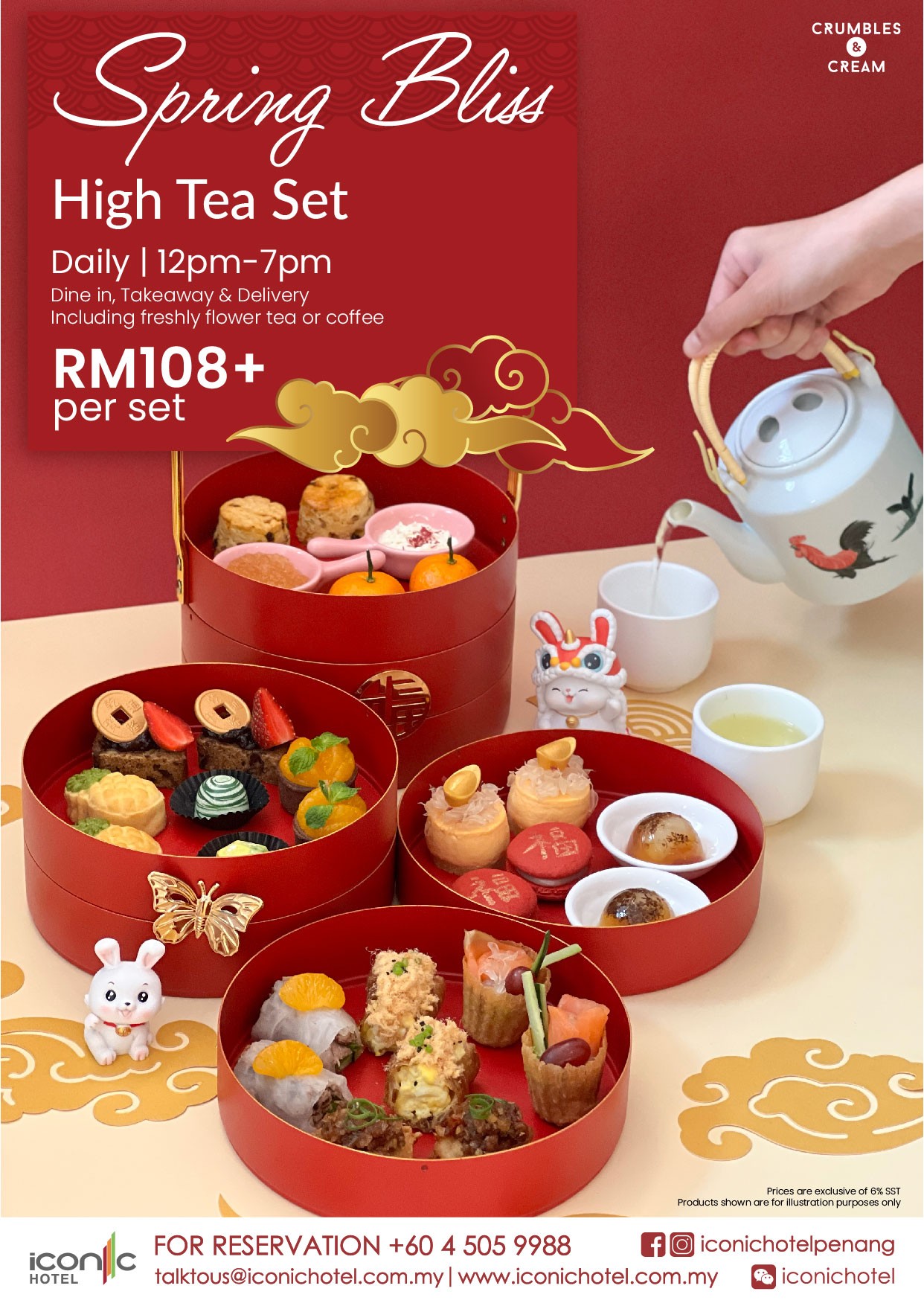 Spring Bliss High Tea Set by Iconic Hotel
