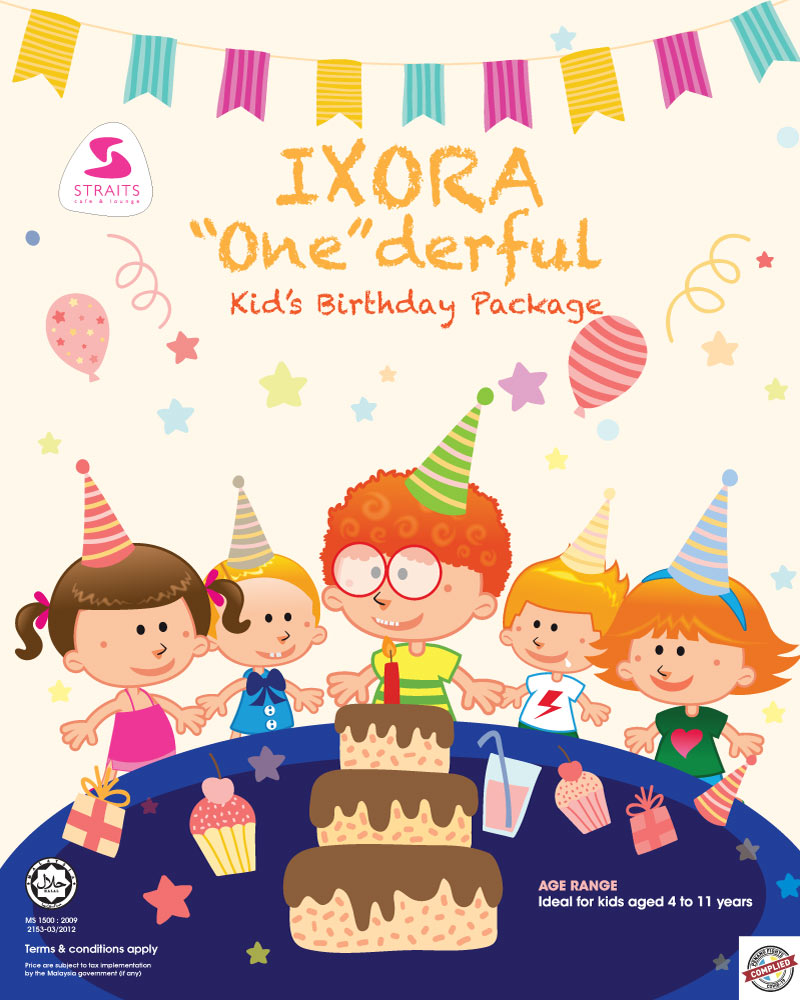 Ixora 'One'derful Kids Birthday Package