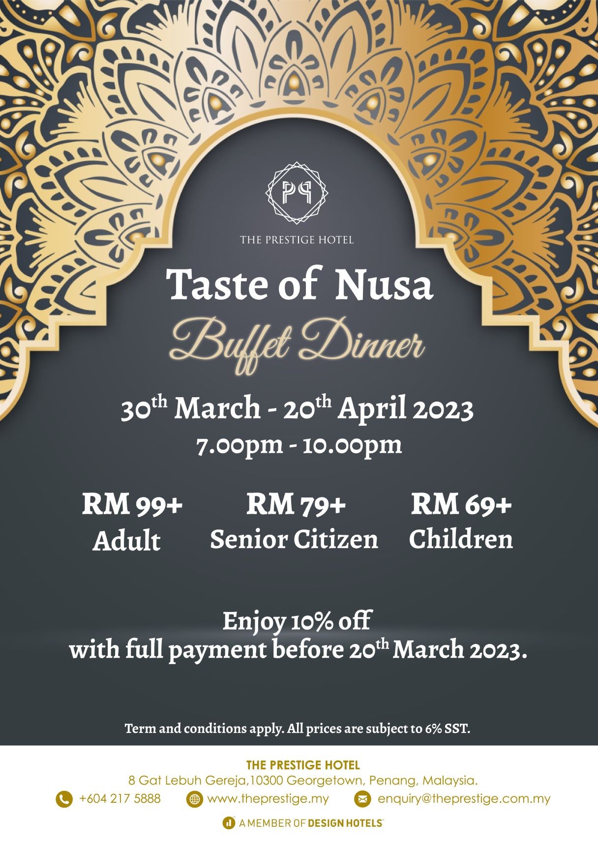 Taste of Nusa Buffet Dinner by The Prestige
