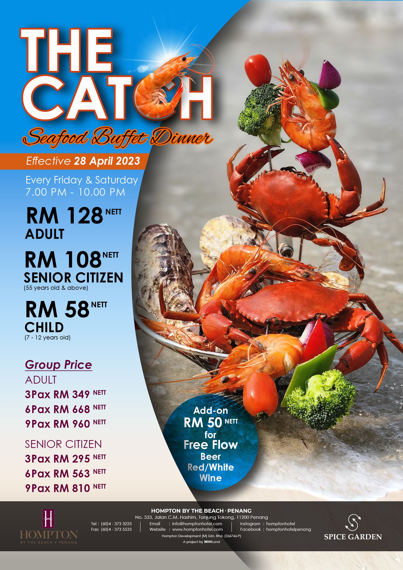 The Catch Seafood Buffet by Hompton by the Beach