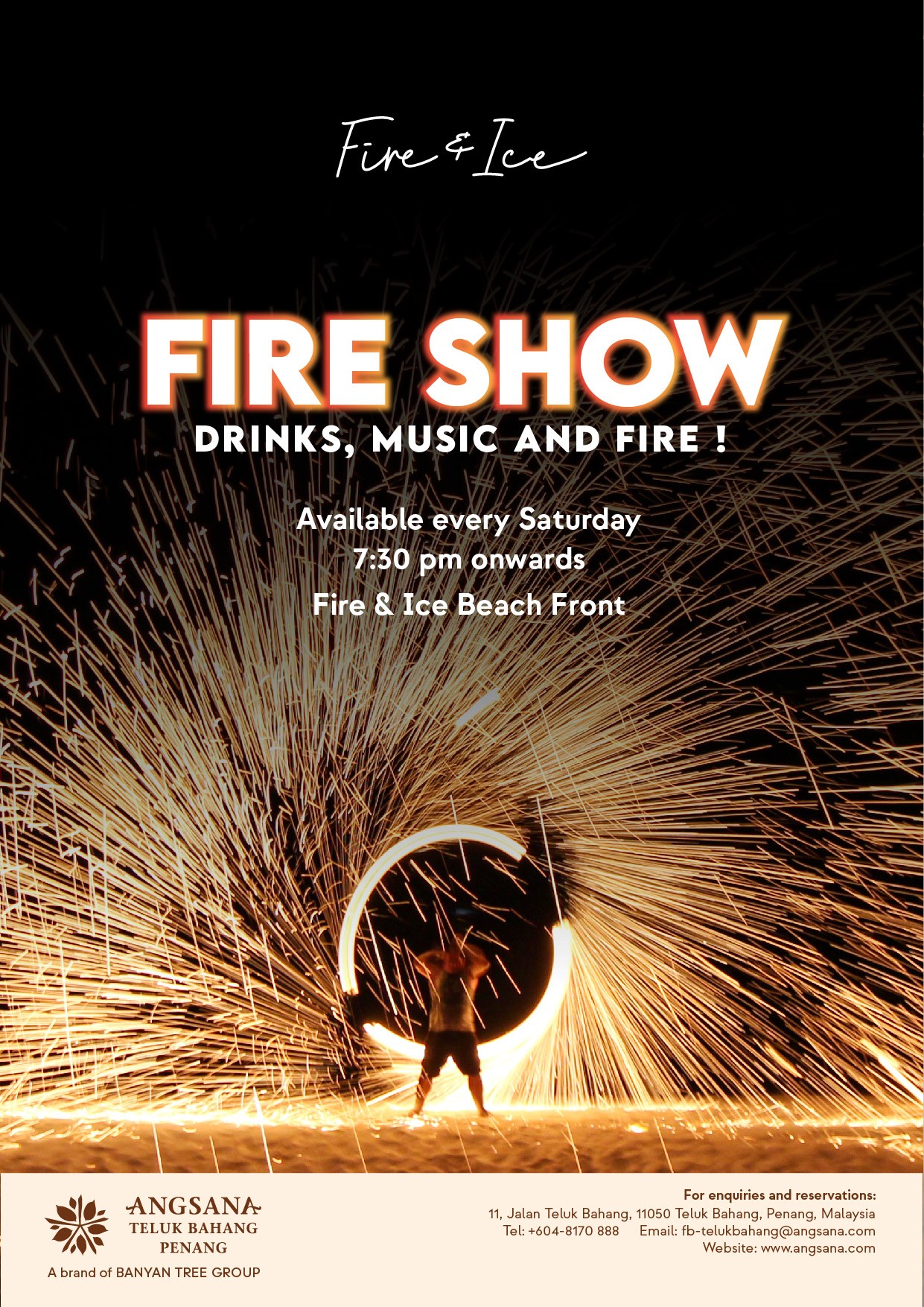 Fire Show by Angsana Teluk Bahang