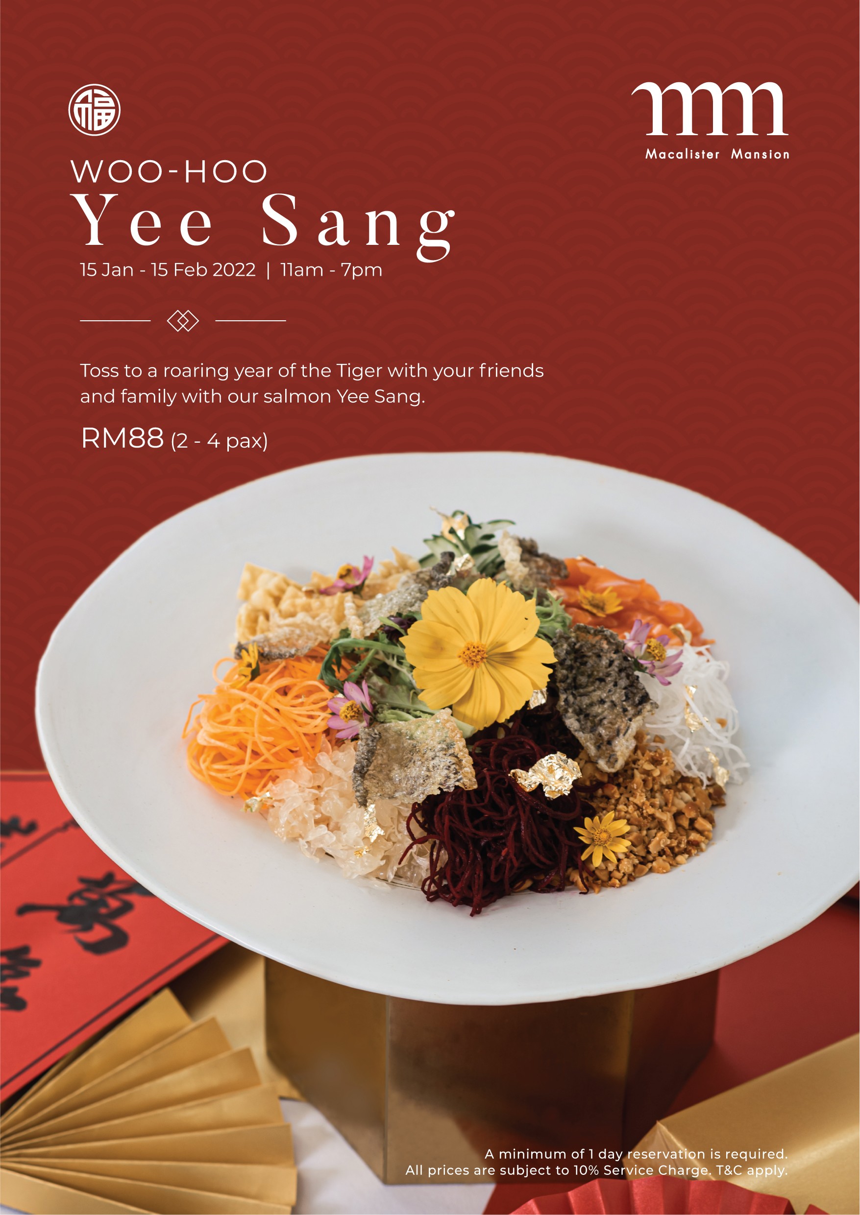 Woo-Hoo Yee Sang by Macalister Mansion